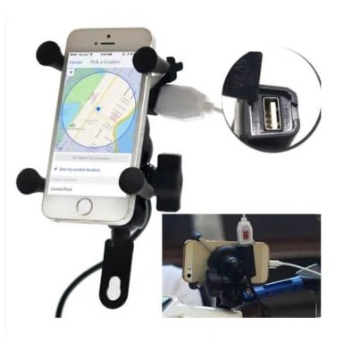 PORTA CELULAR ARAÑA C/CARGADOR P/ EL ESPEJO SXC-038322