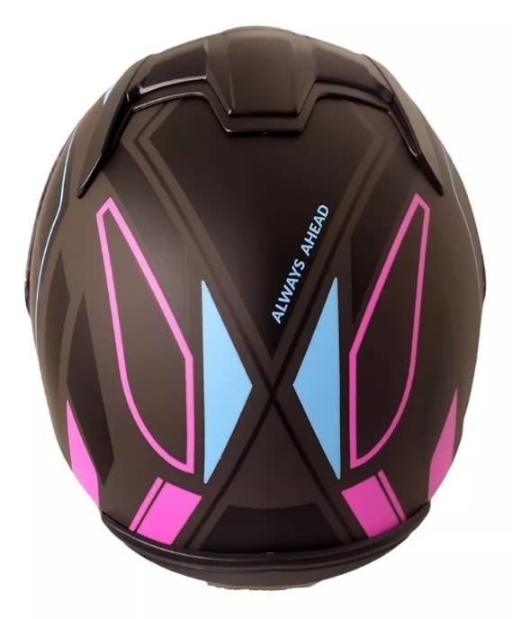 CASCO LS2 FF 352 CYPRESS NEGRO AZUL FUCSIA MAT4