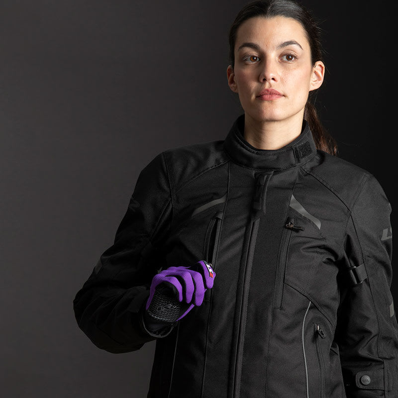 CHAQUETA LS2 SERRA EVO NEGRA MUJER4