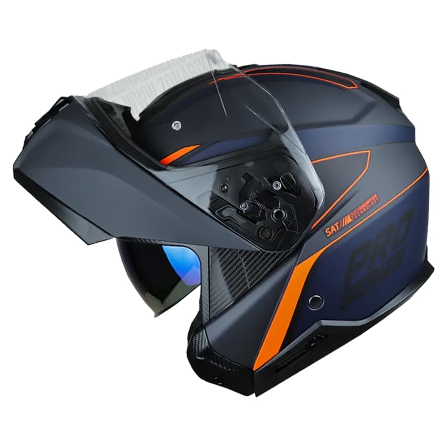 CASCO SHAFT PRO 4100DV LEGEND NEGRO AZUL NARANJO2