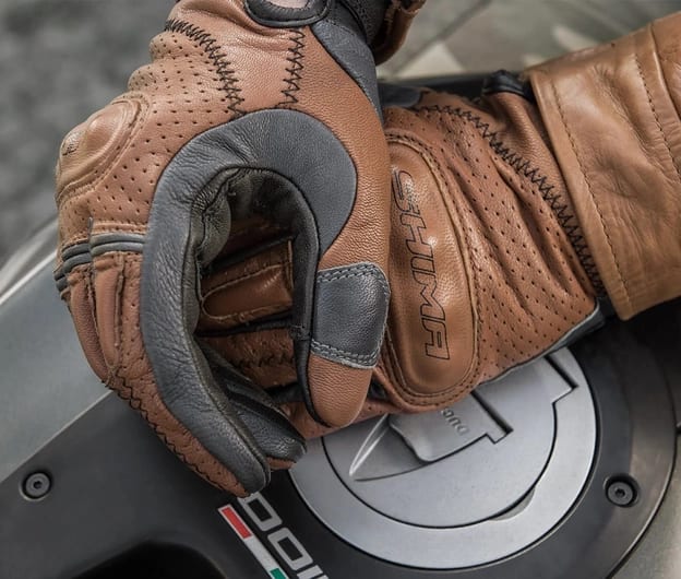 GUANTE SHIMA CALIBER BROWN2