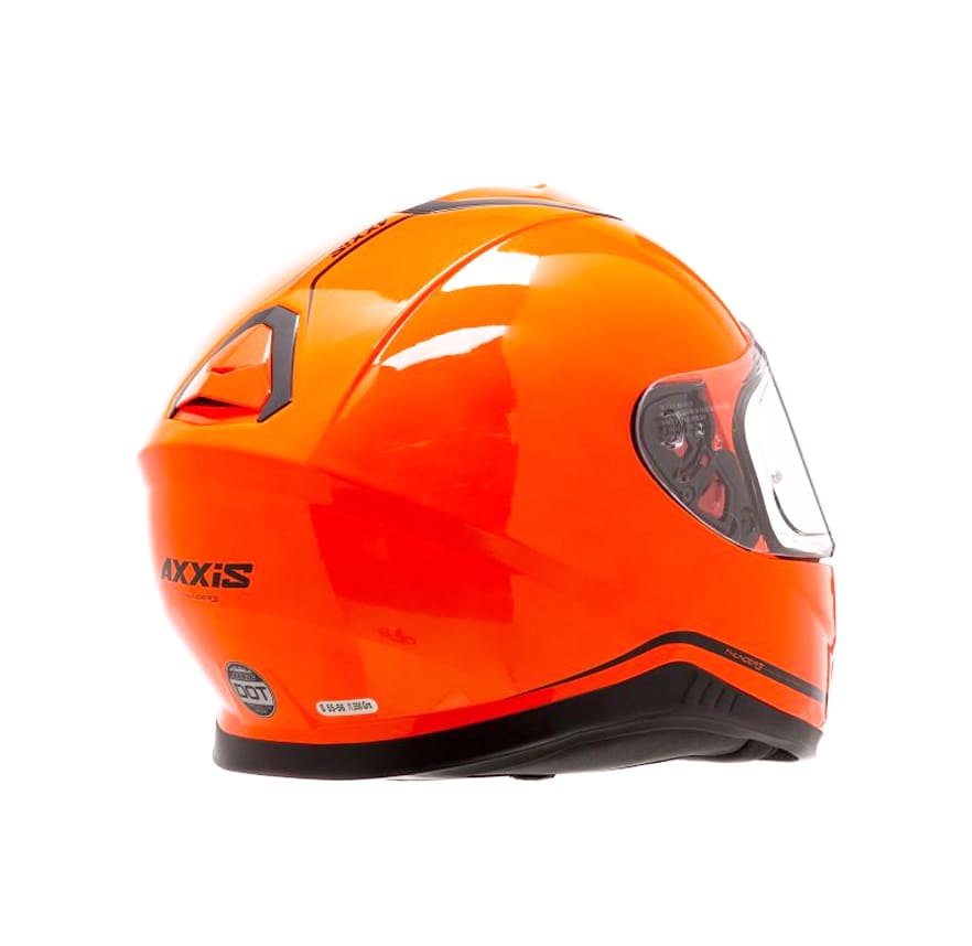 CASCO AXXIS THUNDER SOLID NARANJO FLUOR3