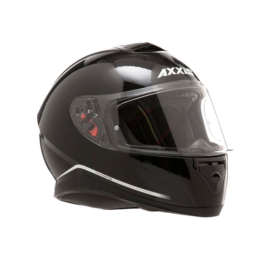 CASCO AXXIS THUNDER SOLID NEGRO BRILLANTE4