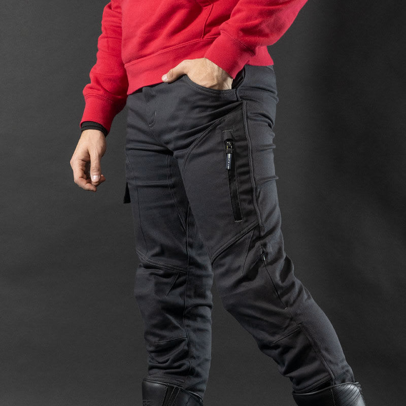 PANTALON LS2 STRAIGHT GRIS OSCURO4