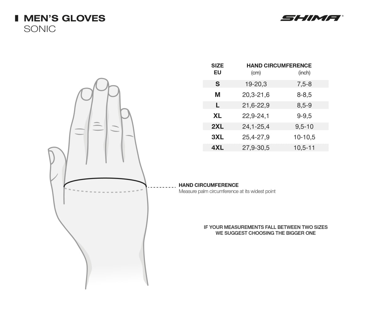 GUANTE SHIMA SONIC HOMBRE NEGRO10
