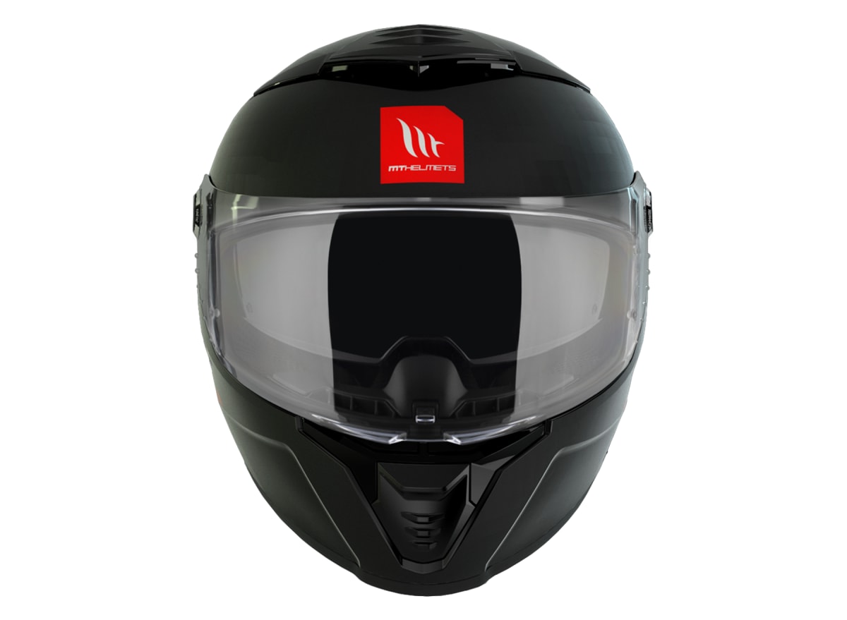 CASCO MT FF118SV THUNDER 4 SV SOLID A1 NEGRO MATE + PLK3