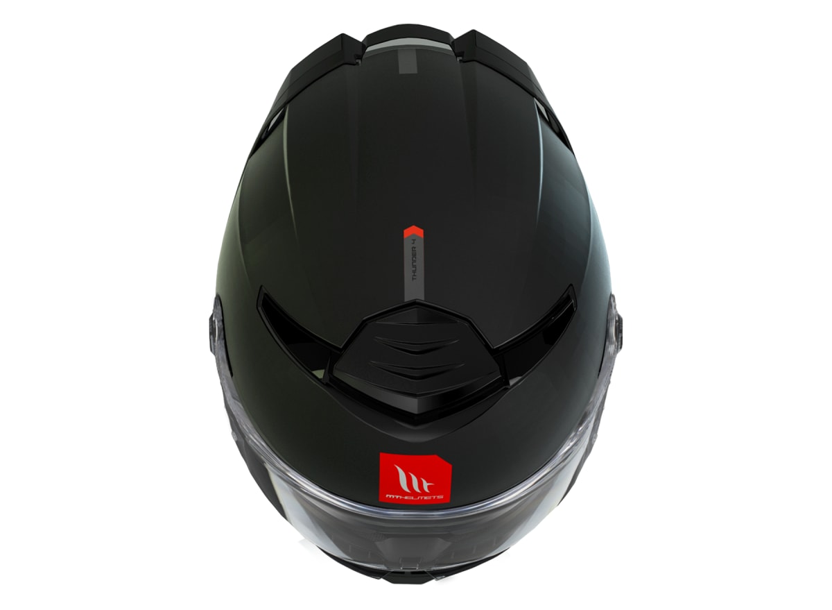 CASCO MT FF118SV THUNDER 4 SV SOLID A1 NEGRO MATE + PLK5