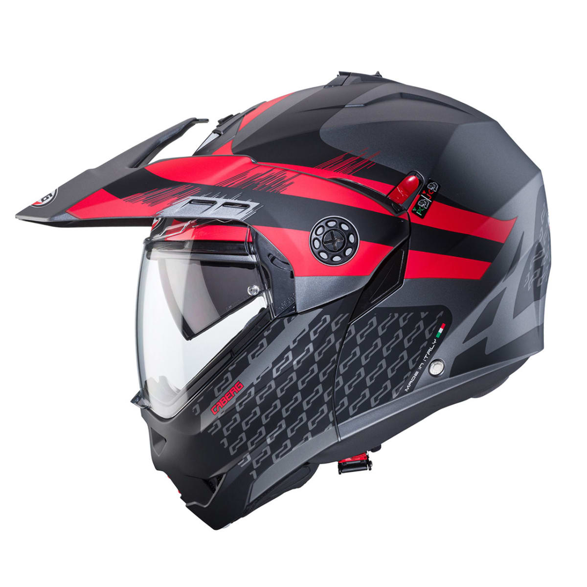 CASCO CABERG TOURMAX X SARABE MATT GUN METAL BLACK RED2