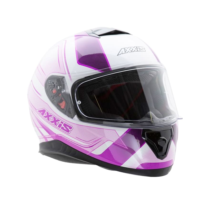 CASCO AXXIS THUNDER TRACE BLANCO/PURPURA3