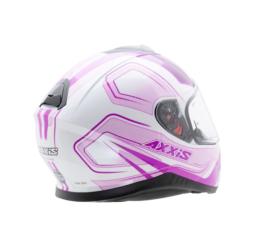 CASCO AXXIS THUNDER TRACE BLANCO/PURPURA4