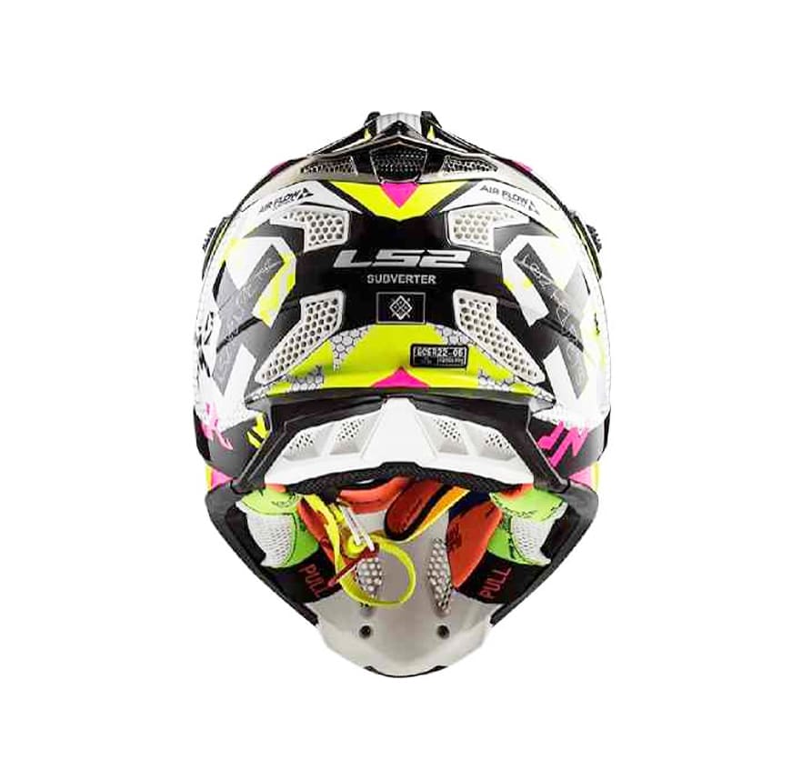 CASCO LS2 MX 470 SUBVERTER TRIPLEX NEG/ROSA/AMARILLO4