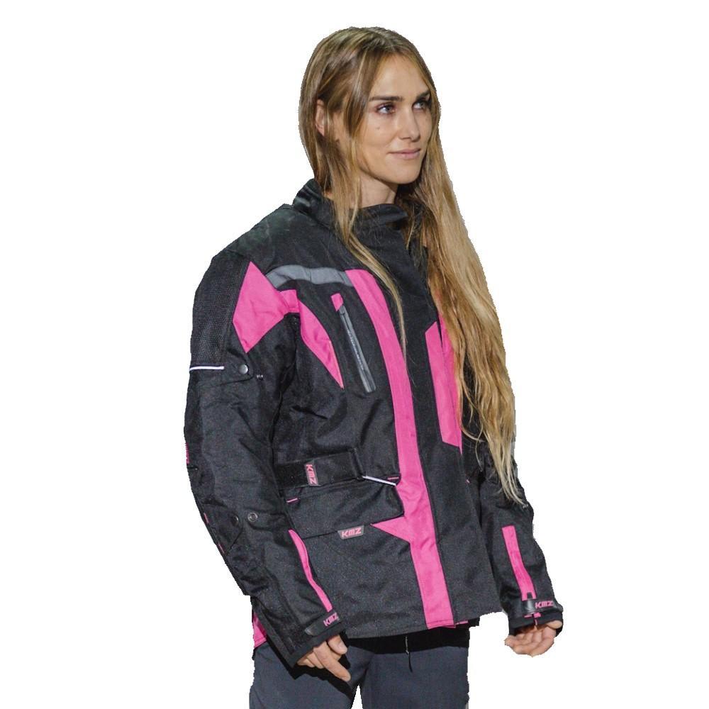 CHAQUETA LARGA KMZ UYUNI NEGRO/ROSADO1