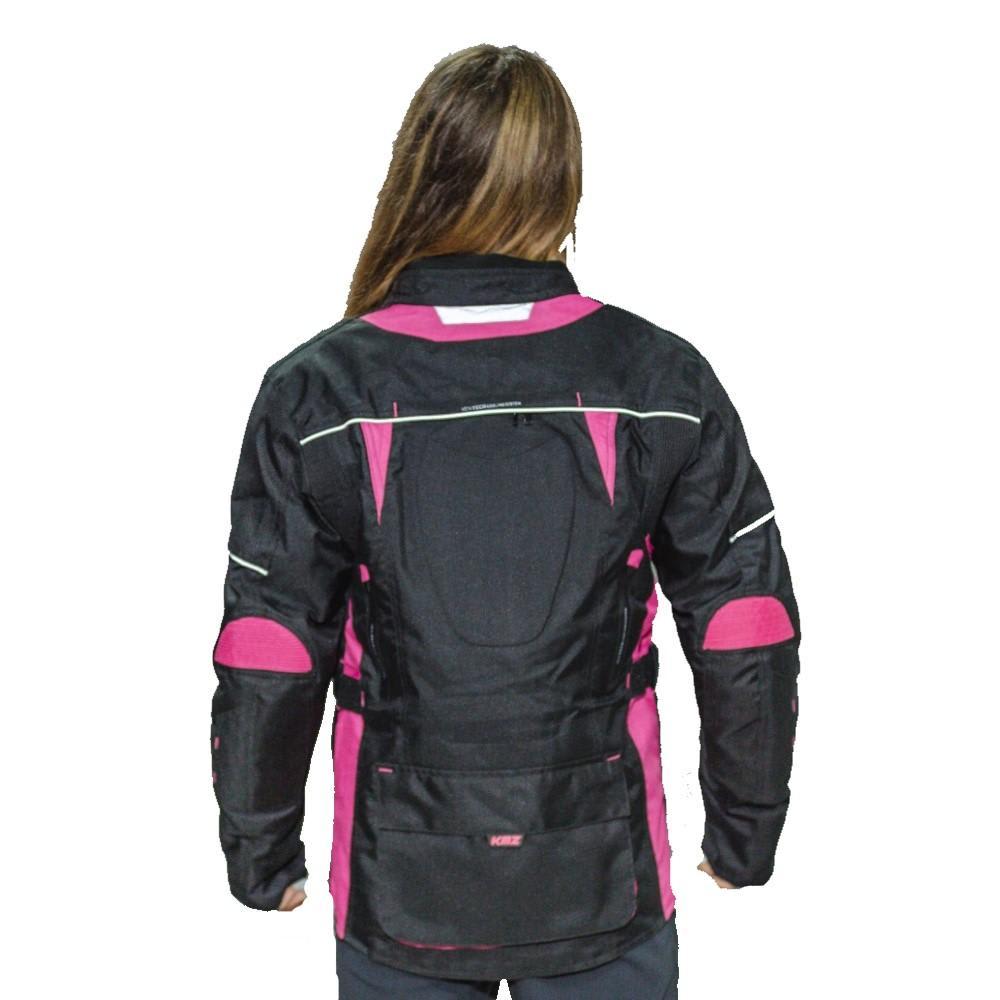 CHAQUETA LARGA KMZ UYUNI NEGRO/ROSADO3