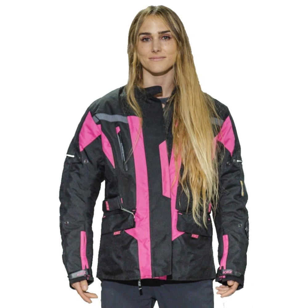 CHAQUETA LARGA KMZ UYUNI NEGRO/ROSADO2