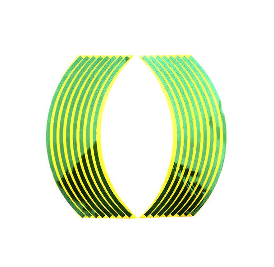 ADHESIVO COLOR FLUOR PARA LLANTA 17