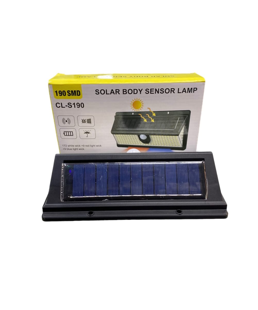 SOLAR BODY SENSOR LAMP CLS190 Importadora Mr7