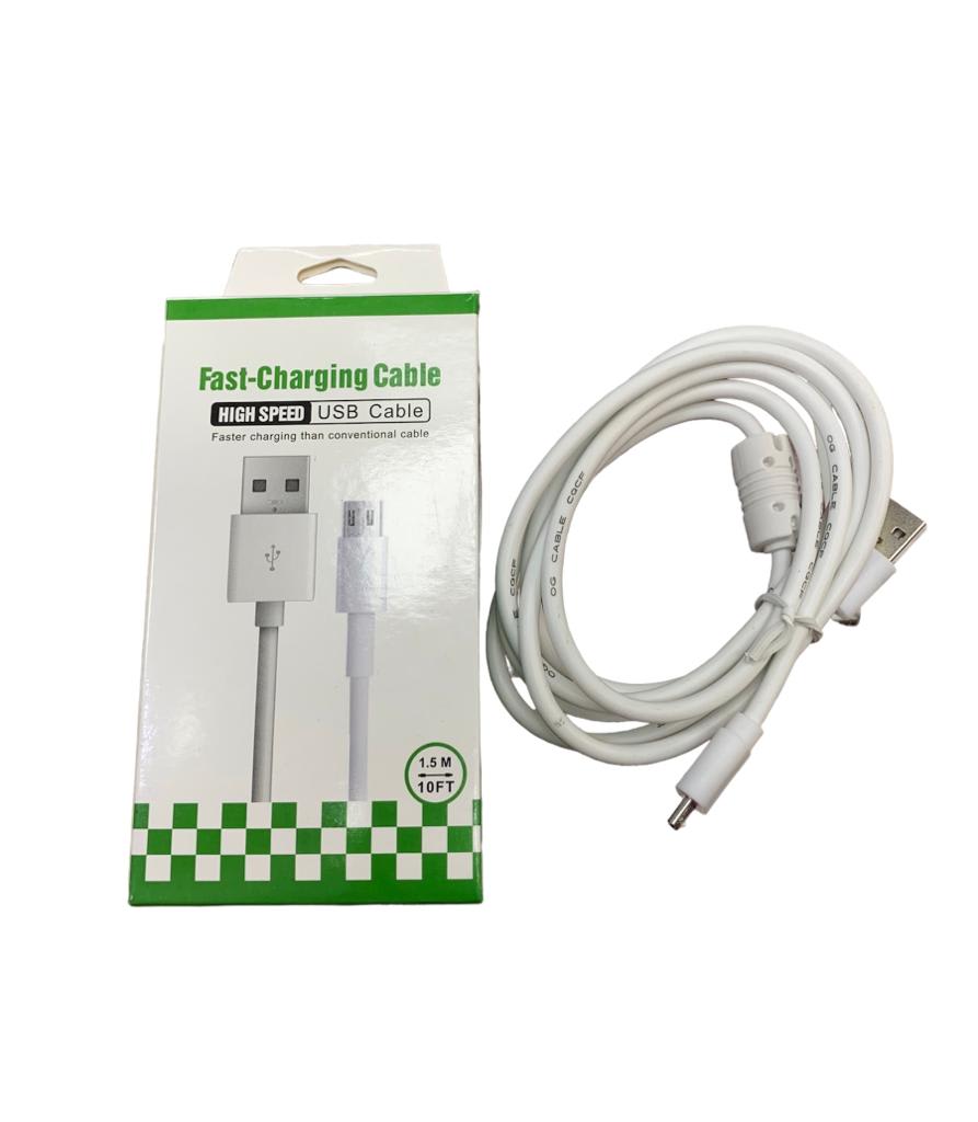 CABLE USB MICRO 1.5 MTS 32831 CAJA BCO/VERDE2