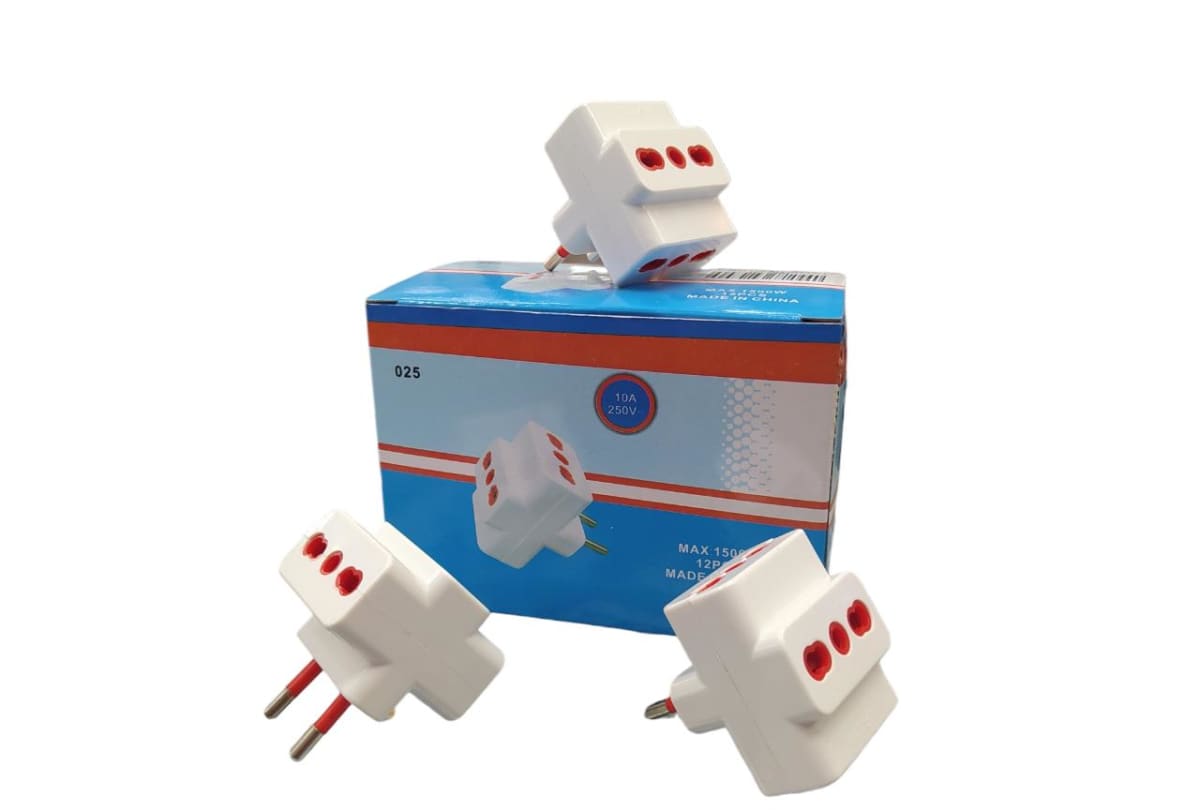 1609305 ENCHUFE TRIPLE BLANCO 10A 250V 0