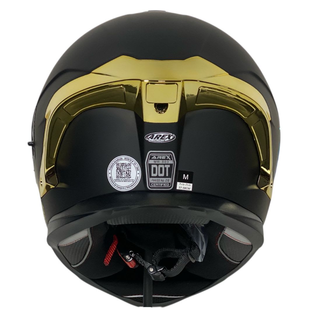 Casco Integral Arex MR-803 Certificado DOT + QR Oficial6