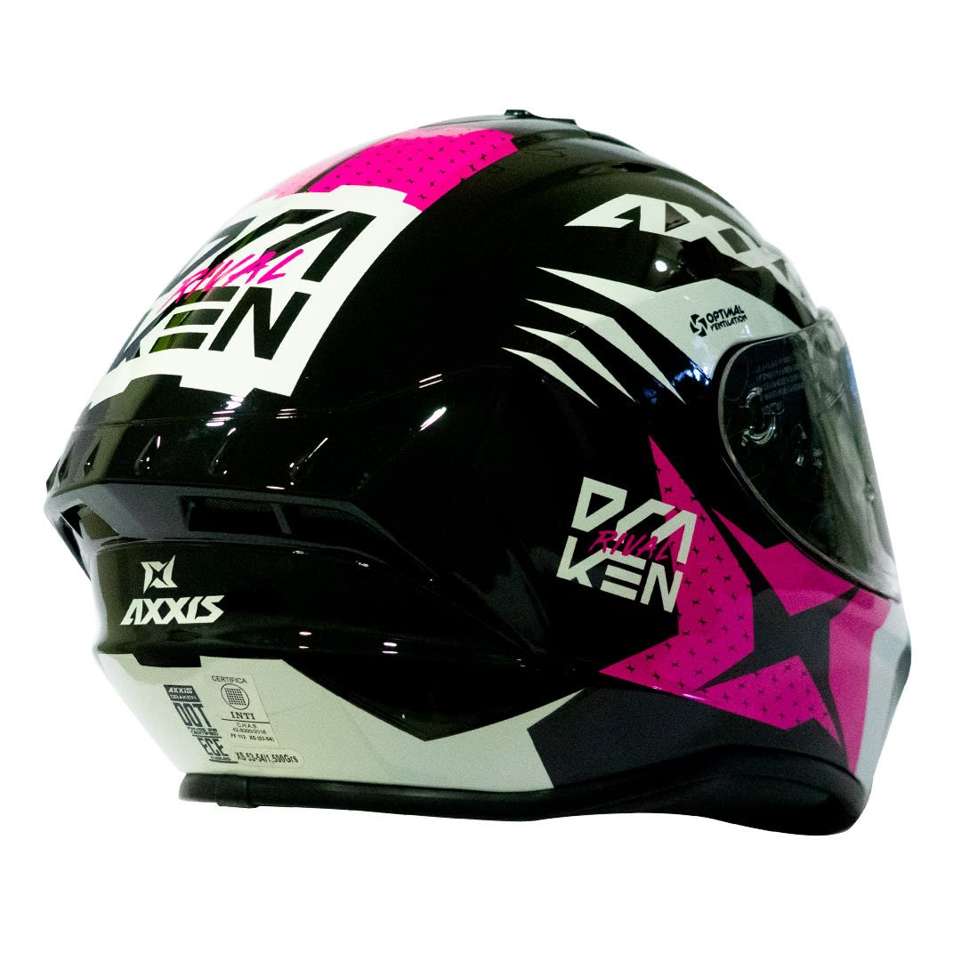 CASCO AXXIS DRAKEN RIVAL B18 ROSA BRILLO1