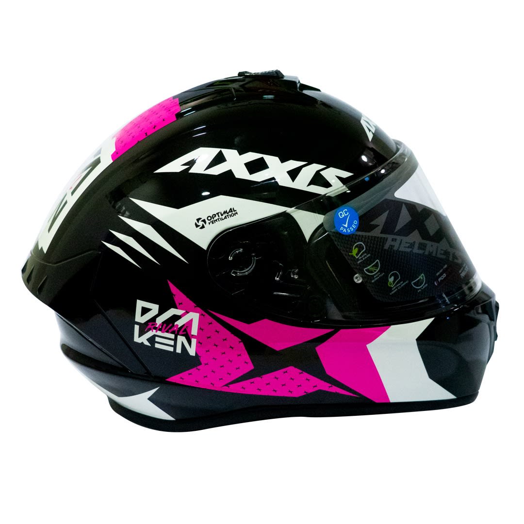 CASCO AXXIS DRAKEN RIVAL B18 ROSA BRILLO2