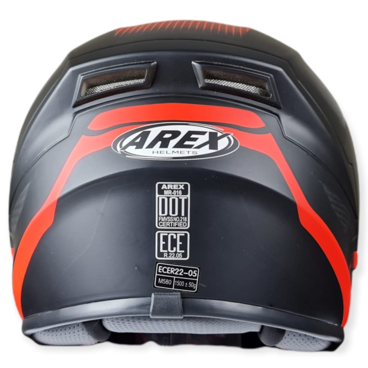 CASCO AREX VESTA MR-16 NEGRO ROJO3