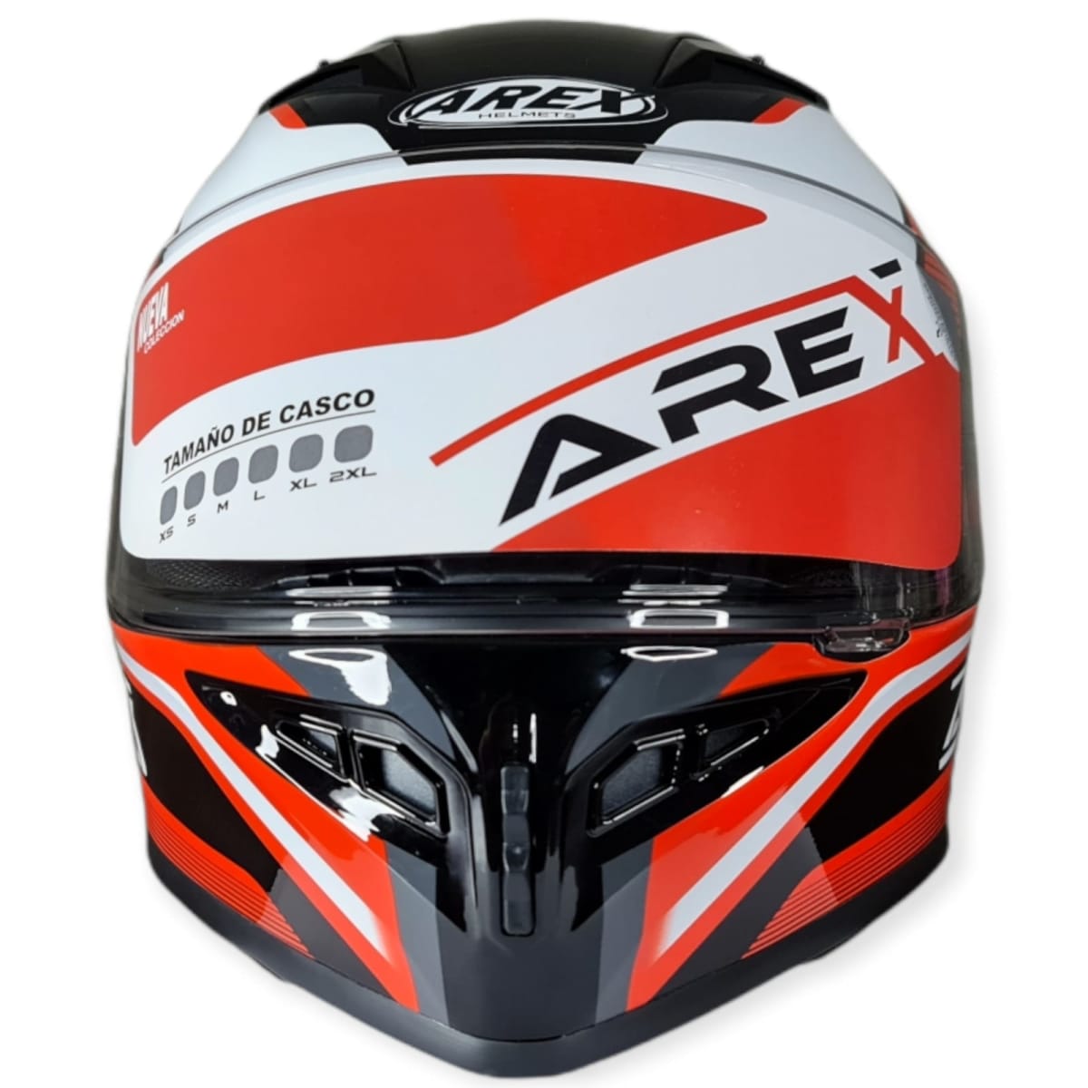 CASCO AREX INFINITI MR-16 BLANCO ROJO2