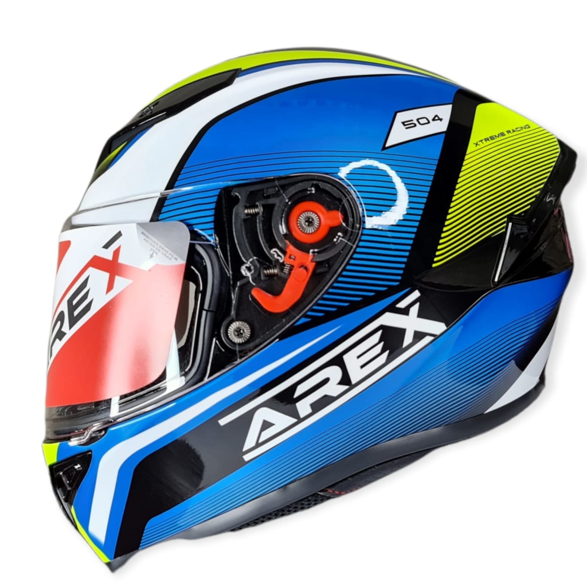 CASCO AREX INFINITI MR-16 BLANCO AZUL1