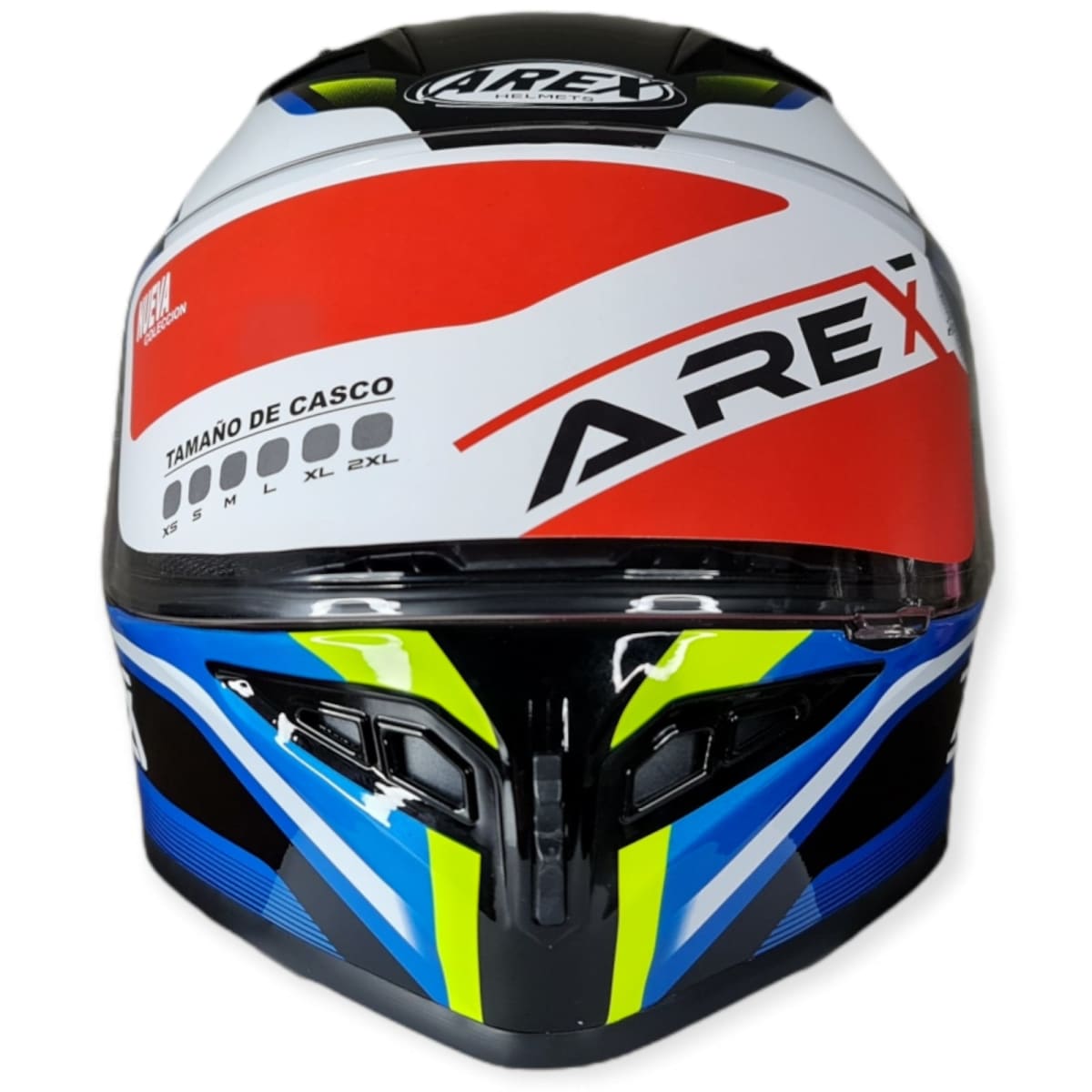 CASCO AREX INFINITI MR-16 BLANCO AZUL2