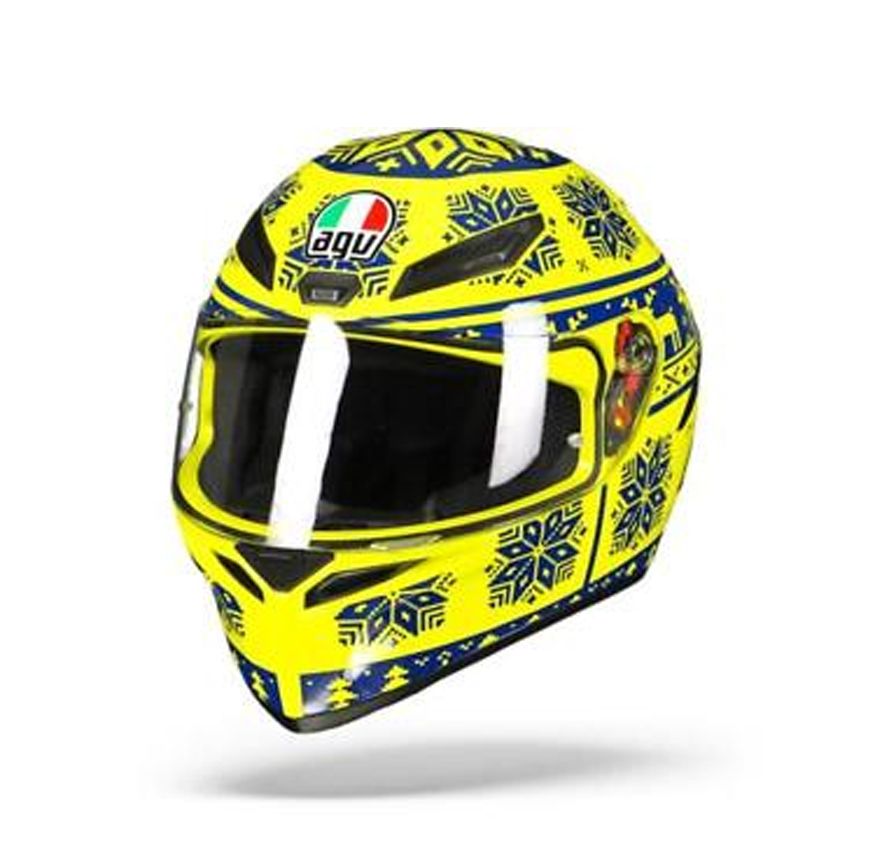 CASCO AGV K1 WINTER TEST ROSSI1