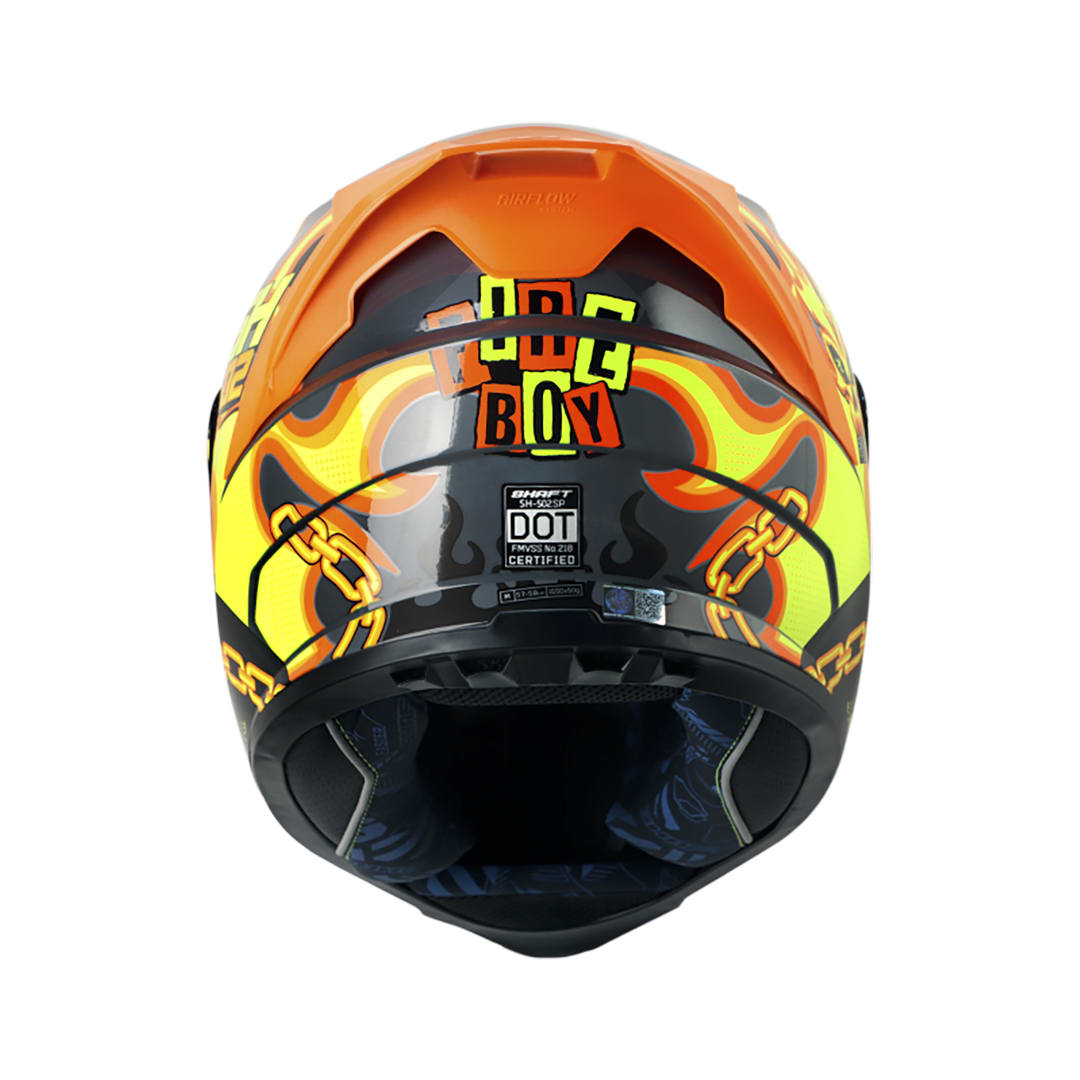 CASCO SHAFT 502 SP FIRE BOY GRIS NARANJO (V/SV)3