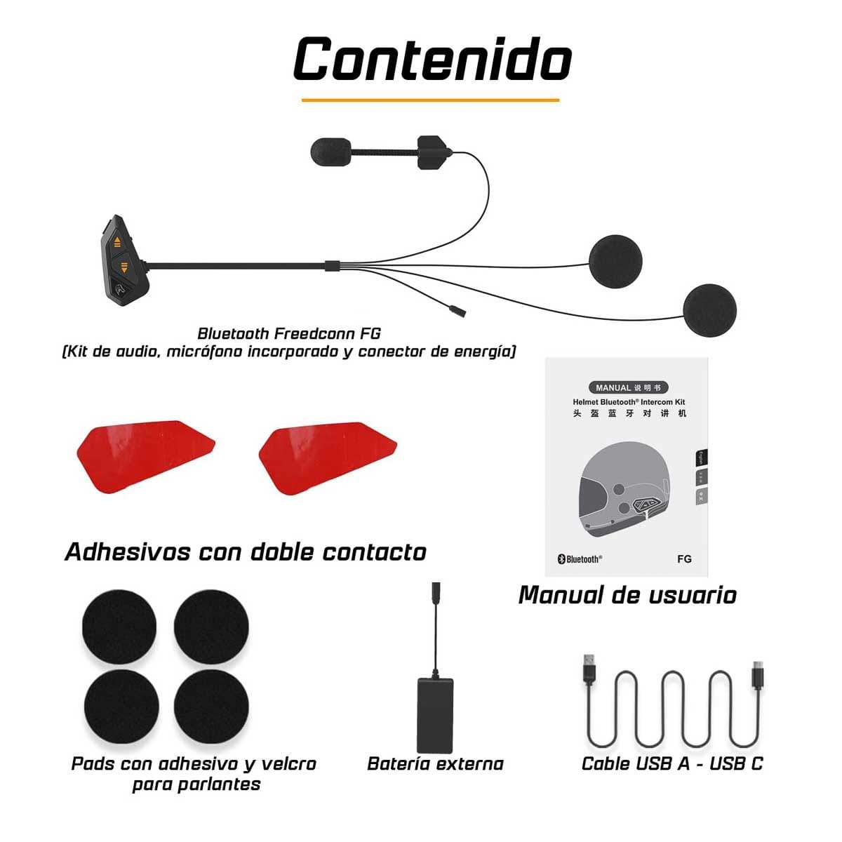 INTERCOMUNICADOR FREEDCONN FG BLUETOOTH E INTERCOM2