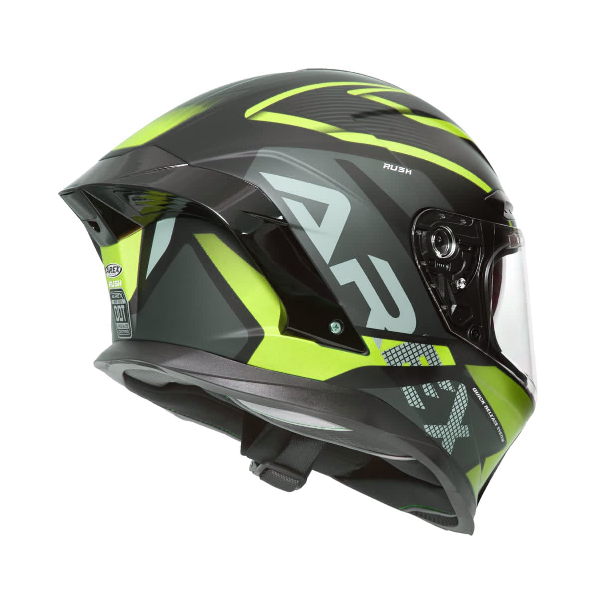 CASCO AREX MR-803 RUSH NEGRO MATTE AMARILLO2