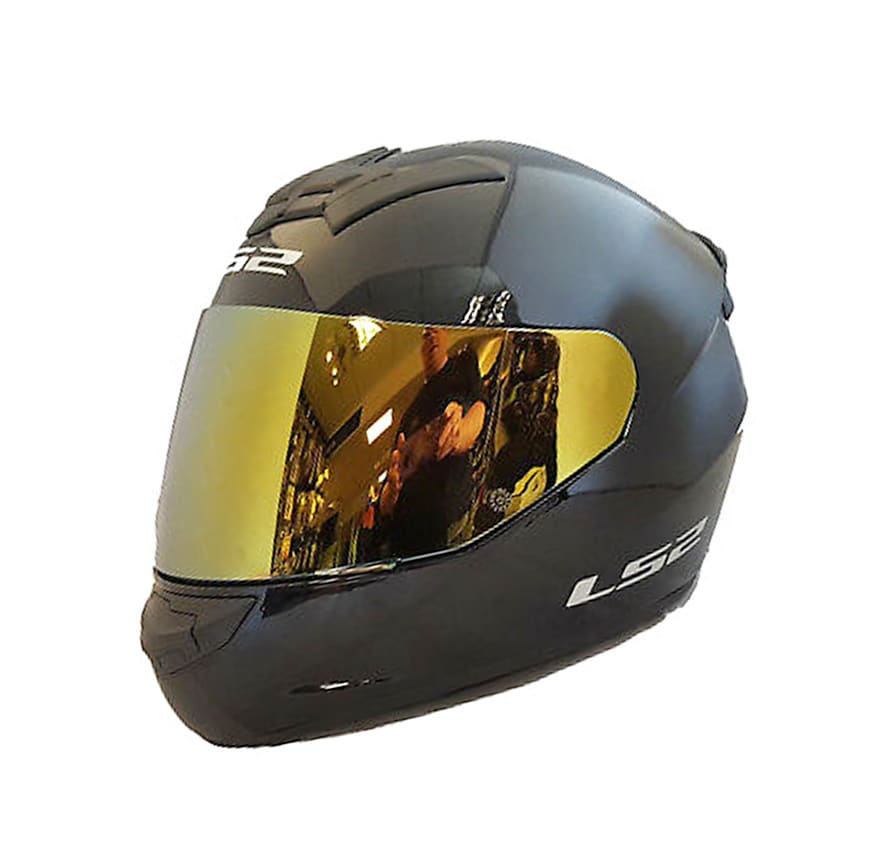 VISOR MICA LS2 FF 351/352 DORADA PREPARADA PARA PINLOCK2