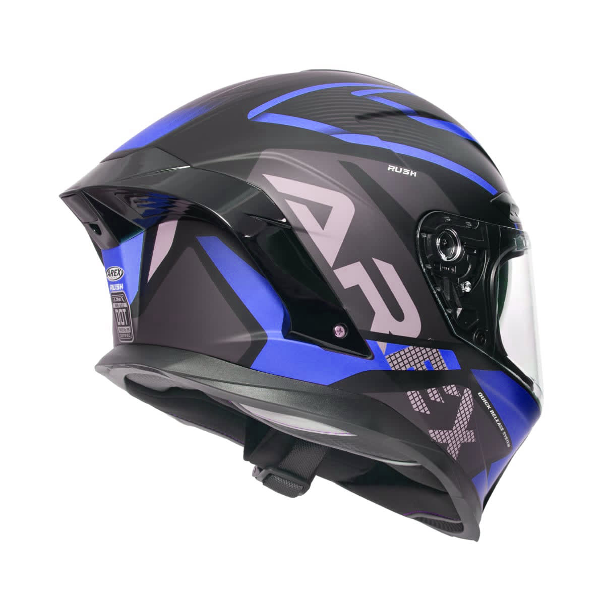 CASCO AREX MR-803 RUSH NEGRO MATTE AZUL2