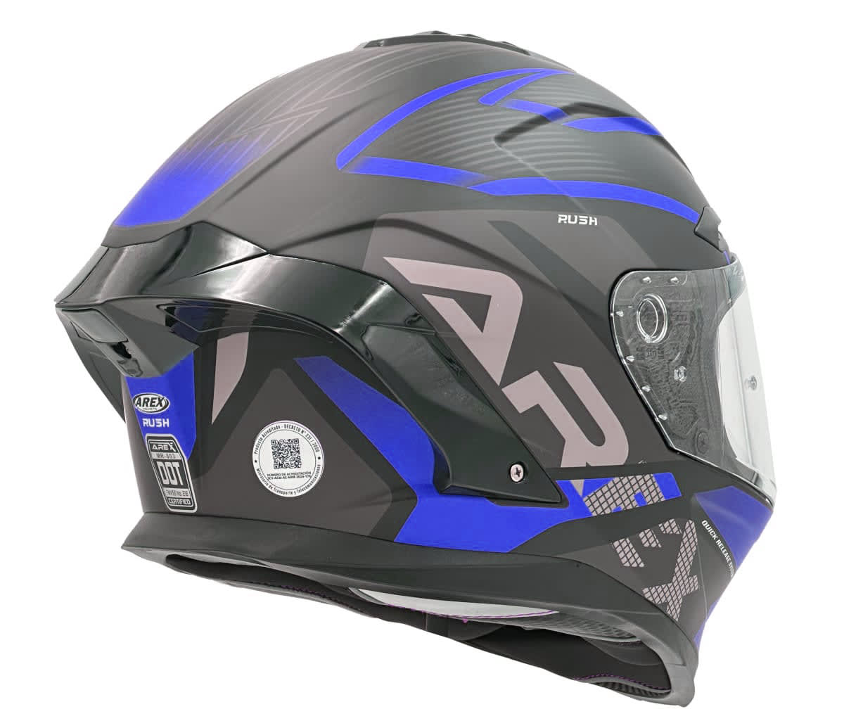 CASCO AREX MR-803 RUSH NEGRO MATTE AZUL4