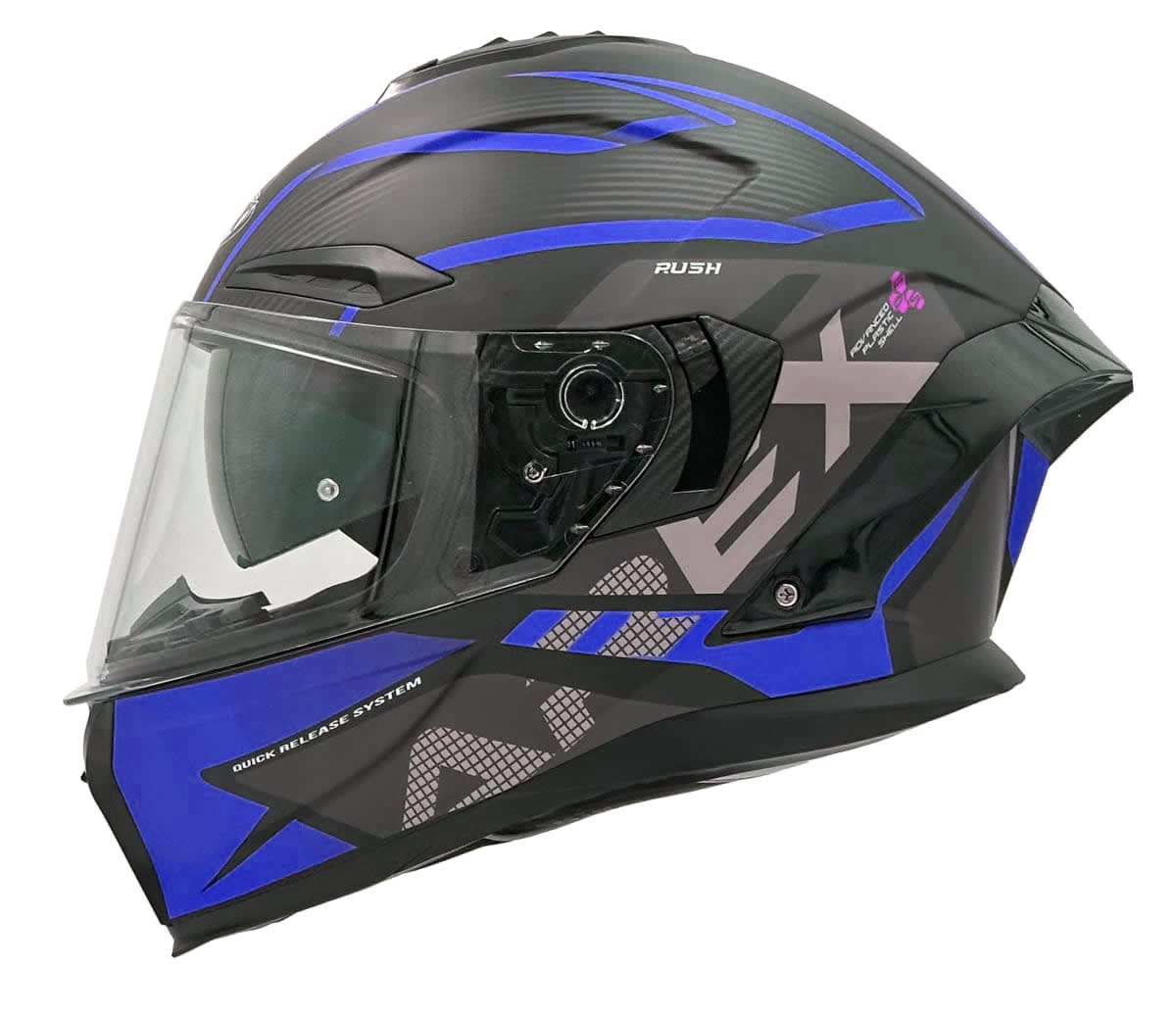 CASCO AREX MR-803 RUSH NEGRO MATTE AZUL1