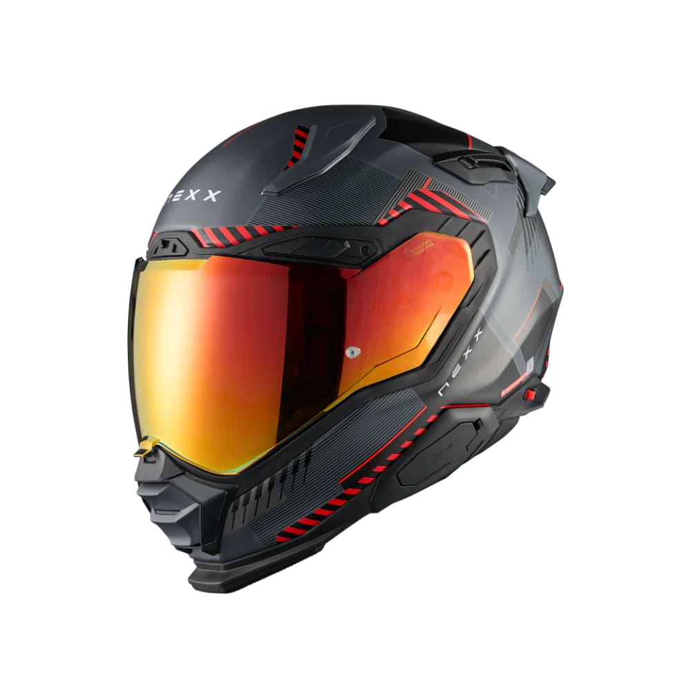 NEXX CASCO X.WST3 FLUENCE GRIS ROJO | MR7 - Cascos, agv, motos