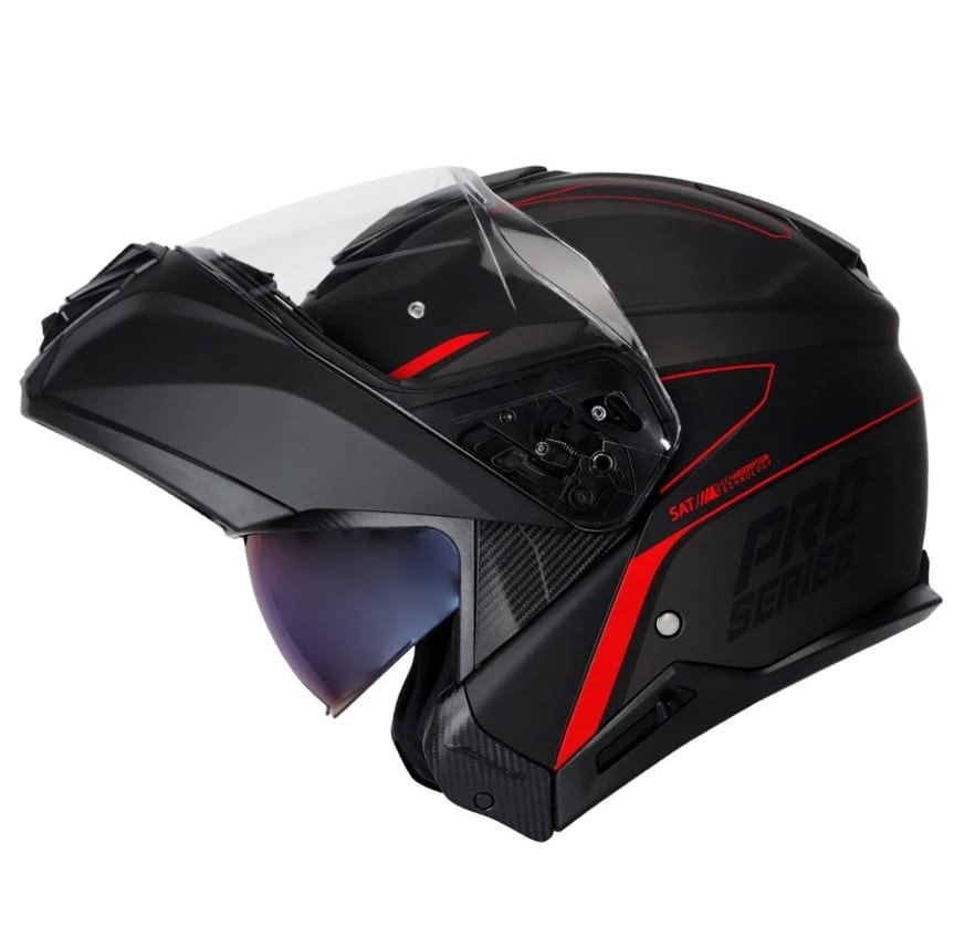 CASCO SHAFT PRO 4100DV LEGEND NEGRO ROJO MR7 Cascos, agv, motos