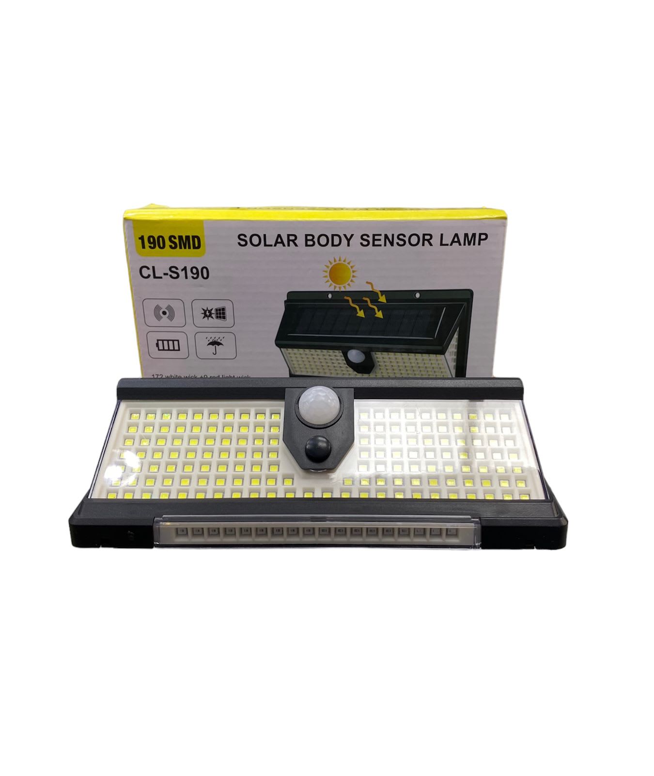 SOLAR BODY SENSOR LAMP CLS190 Importadora Mr7