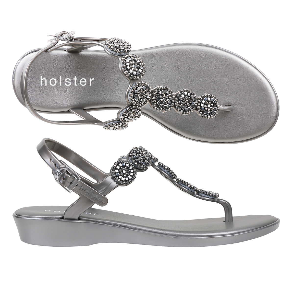 Sandalia Paris Wedge Pewter1