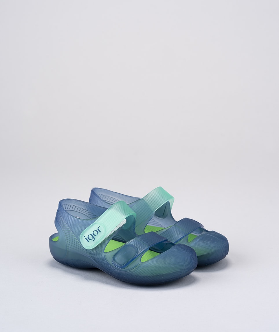 Sandalia Bondi Bicolor Marino/Verde1