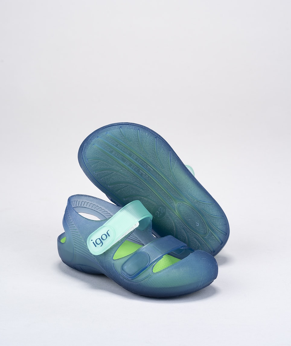 Sandalia Bondi Bicolor Marino/Verde6