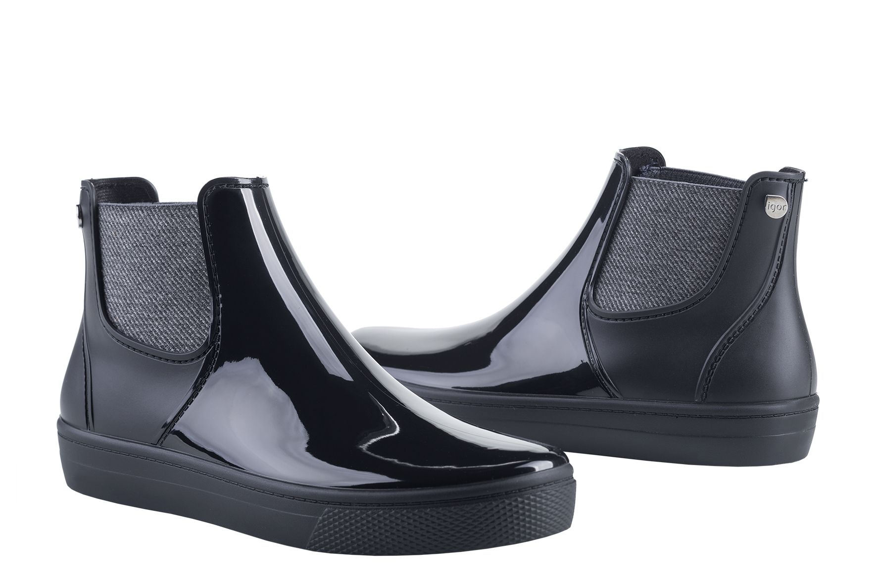 Basquet Brillo Negro | Igor Shoes
