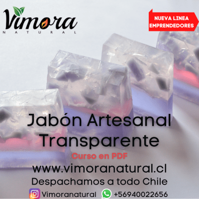 PDF CURSO BASICO DE JABON ARTESANAL BASE TRANSPARENTE SIMPLE CON COLORES Y AROMAS
