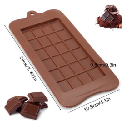 MOLDE SILICONA CHOCOLATE BARRA