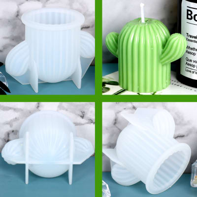 MOLDE SILICONA CACTUS 3D