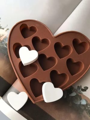 MOLDE SILICONA CORAZONES MINI