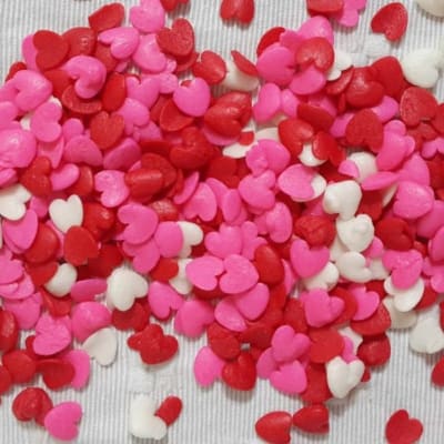 SPRINKLES CORAZONES MOSTACILLA DECORACION 10 GRS