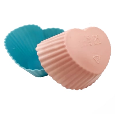 Molde Silicona Cupcake Corazón Unidad